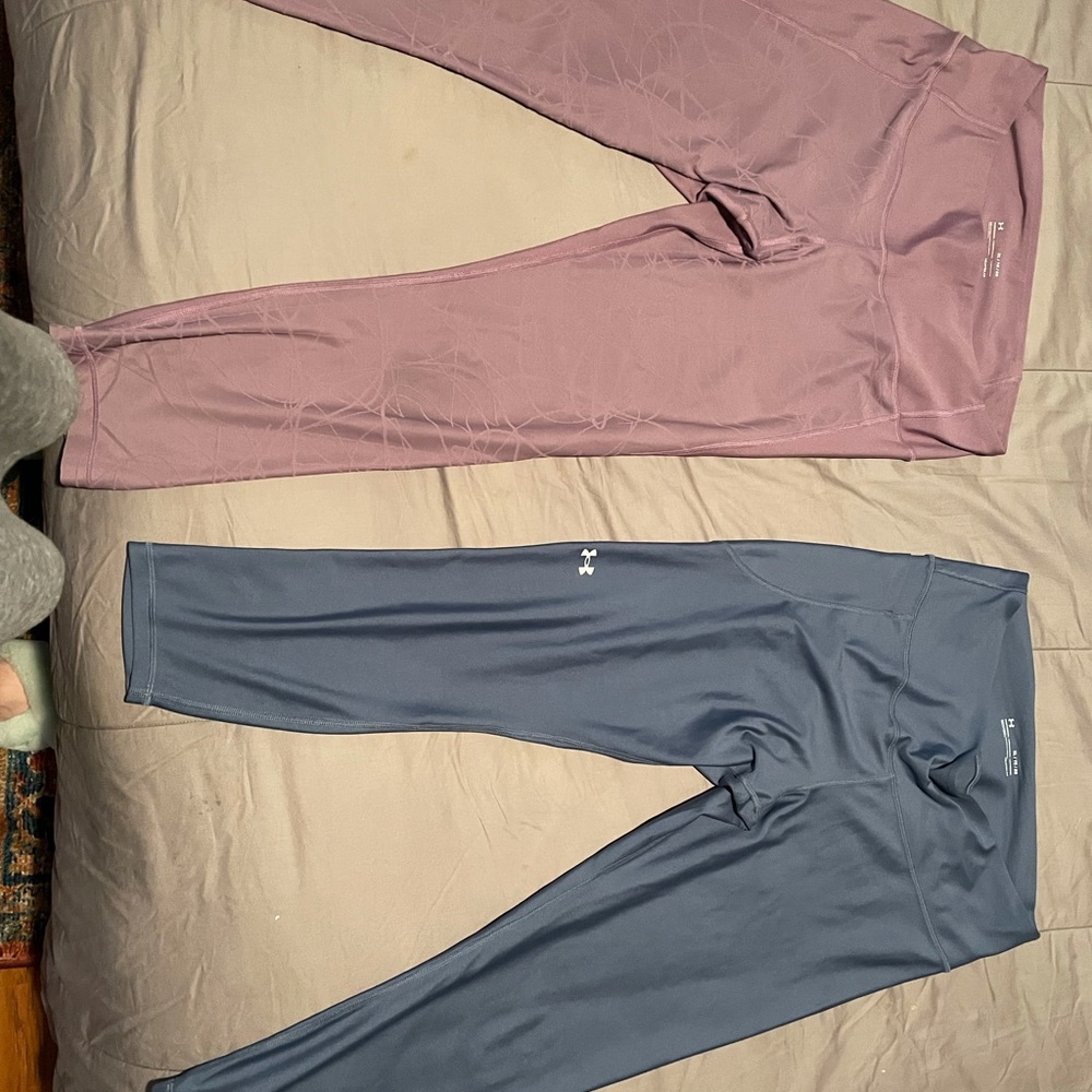 Rand New Blue and Purple XL Women’s Under Armor compression joggers